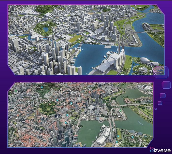 The World 3D Map in Bizverse