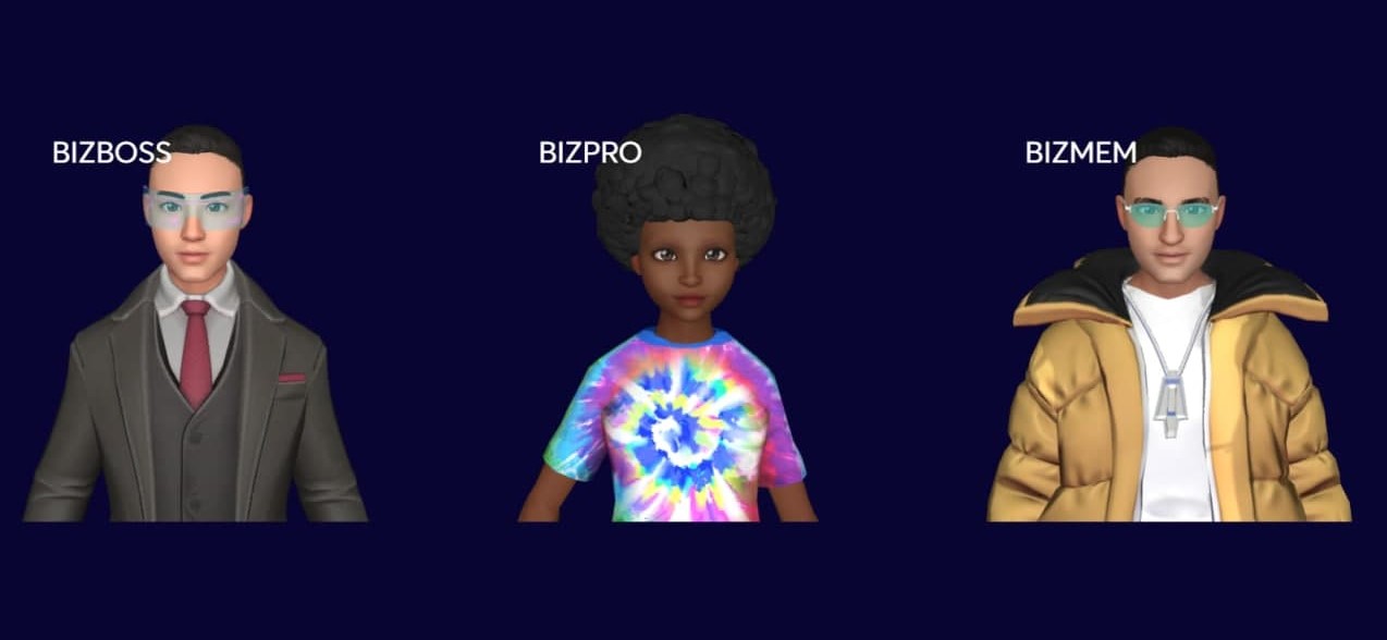 THE 3D CHARACTER IN BIZVERSE