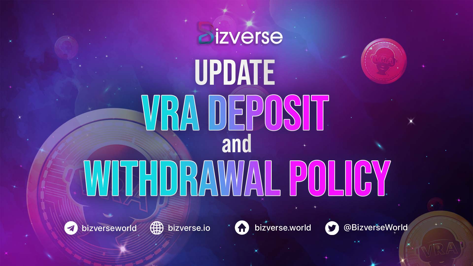 Update VRA Deposit and Withdrawal Policy