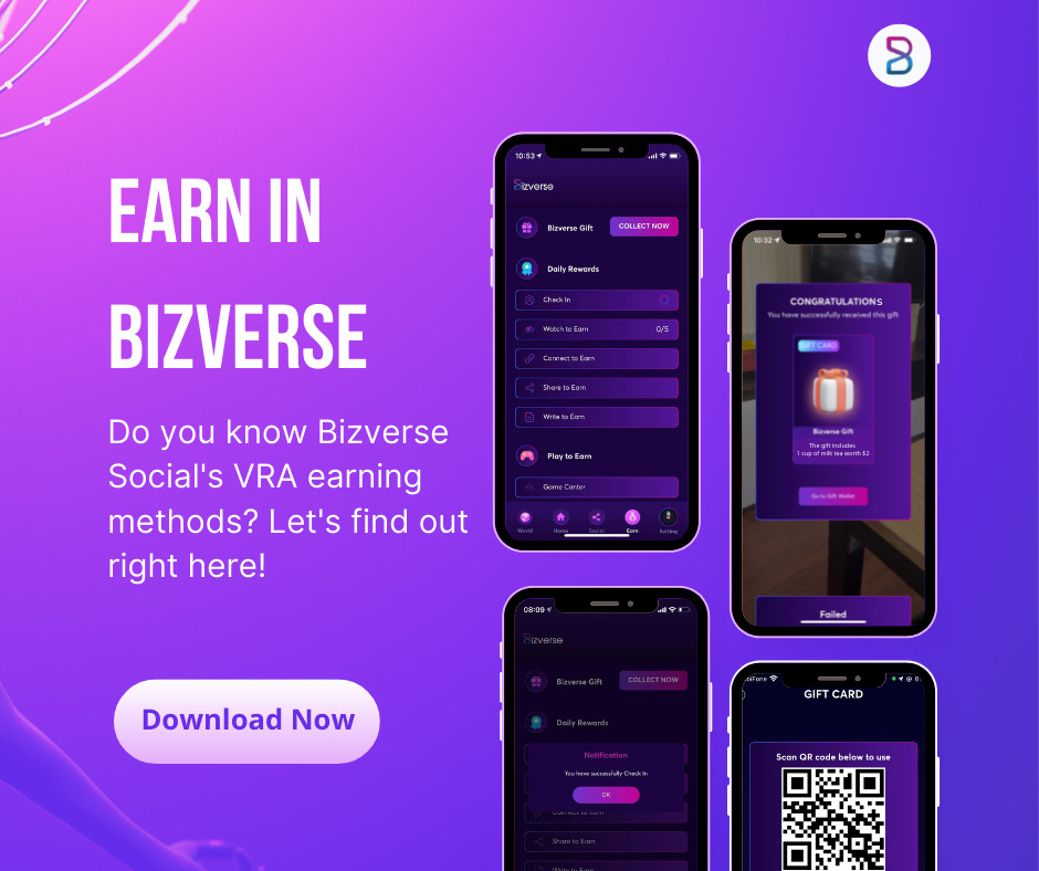 Discover the VRA Earning Mechanism in Bizverse World Mobile App